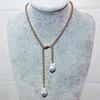 Women Fashion Simple Personalized Necklace Baroque Pearl Pendent Necklace New Design Jewelry Gift