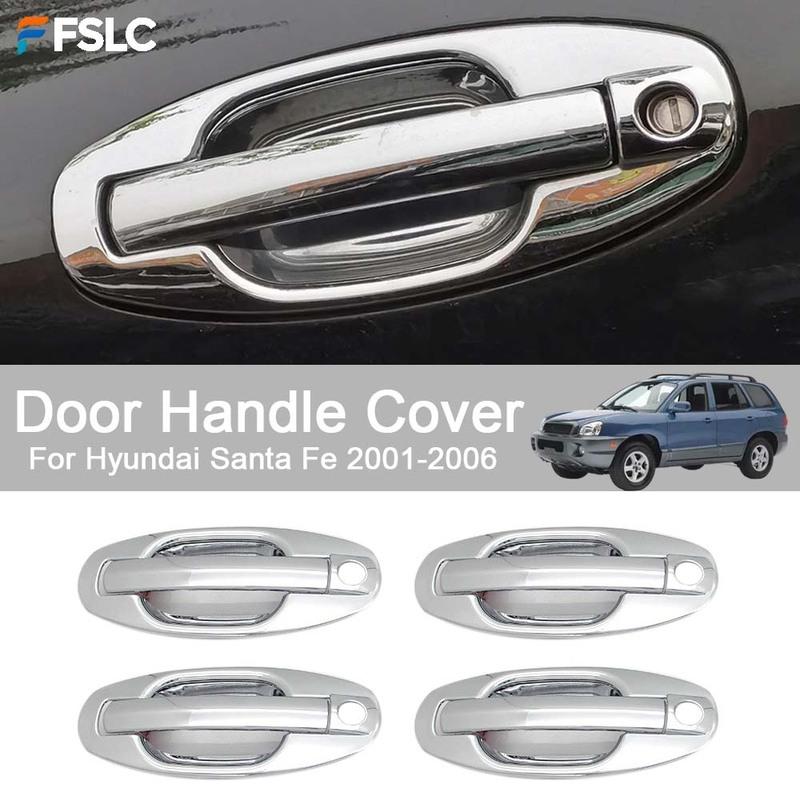 Car Decoration Door Handle Cover For Hyundai Santa Fe 2001-2006 Cars Accessories Styling Upgrade Modify A Car