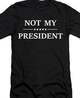 Ne můj prezident tričko tričko Anti Trump Anti Biden volby