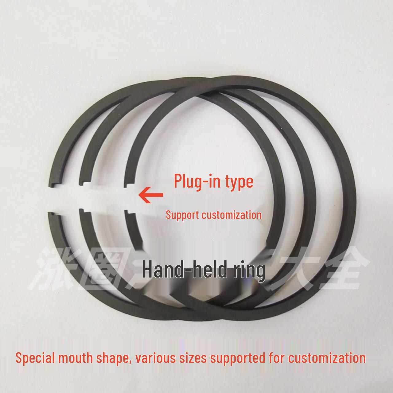 

R-Type Snap Ring: Piston & Seal Ring for Roots Blower, DIN34110 Vacuum Pump Seal, Sizes 46, 52, 65.
