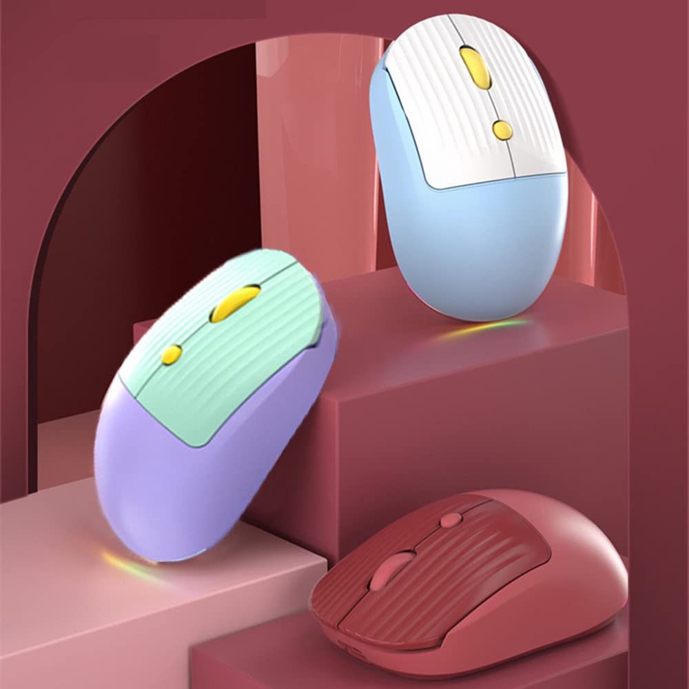M11 2.4Ghz USB Wireless Mouse, Quiet, Rechargeable, Compact, 4-Button, USB Optical, Lightweight, Portable, Suitable for Women and Kids, Compatible