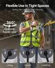 Manual Lever Chain Hoist, 1/4T 250KG Capacity Heavy Duty Come Along, 3M Lift G80 Alloy Steel Chain With Dual Pawl Mechanical Brake, 360° Rotating