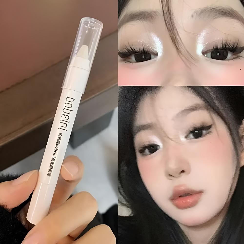 

Eye Makeup Highlighter Pencil Undereye Brightener Pencil Dual-End Eye Shadow Stick Smudge-Proof Eye Makeup Face Contouring 02
