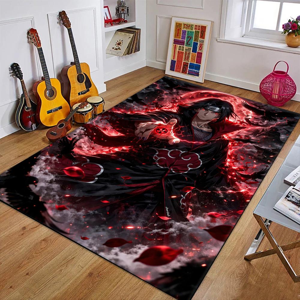 3D N-Naruto Japan Anime Uchiha I-Itachi Carpet Rug for Art Living Room Art Decor Sofa Home Kids Game Area Rug Non-slip Floor Mat