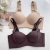 Women's Seamless Wireless Push Up Bra Anti Sagging Lift Side Support Wide Strap Comfort Half Cup Bra