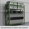 Military Green Equipment Storage Rack
