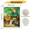 Disney Bambi Forest Friends Oil Paint by Numbers Painting Kit Handmade Diy Home Decor Gifts Wall Art Canvas Painting for Living Room Decor