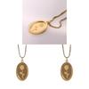 Retro Titanium Steel Floral Pendant Chain With Double Layer Pattern For Casual Wear