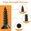 36pcs/Box Black L-shaped right Angle Support Accessories with screws Heavy duty connection Angle connector Wardrobe fixed