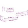 3-Piece wall decoration storage shelf, decorative wall-mounted display rack, artist oak engineered wood
