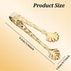 2Pcs 304 Stainless Steel Sugar Cube Tongs,Ymapinc Rose Relief Handle Ice Tong, Gold & Silver Tongs for Sugar Cubes Vintage Small Serving Tong, Tea,