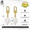 ORSA JEWELS Handpicked Baroque Pearl Earrings 925 Sterling Silver Vintage 14K Gold Pearl Drop Earrings Jewelry for Women GPE54