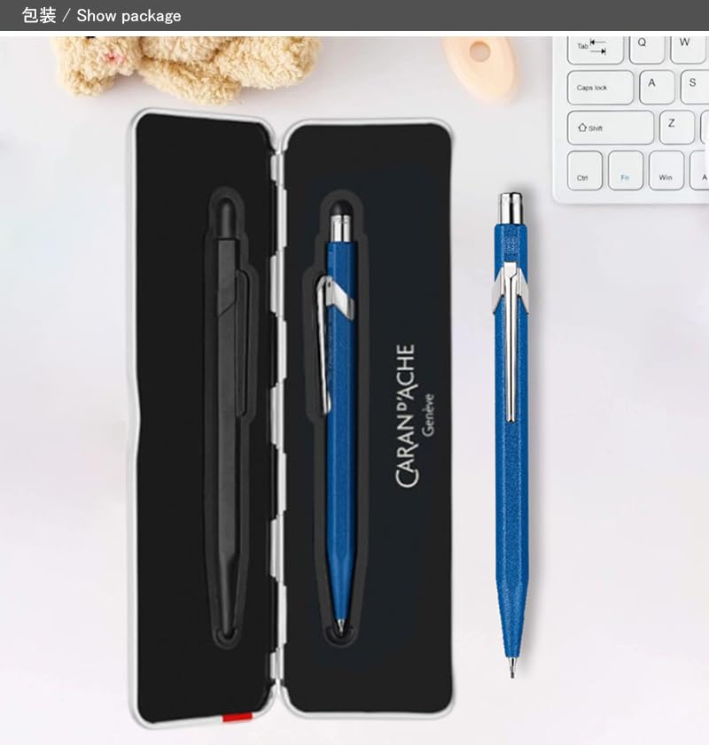 Caran d'Ache Mechanical Pencil, Color Matte X, Turquoise, MF0844-681, 0.5mm, Officially Imported