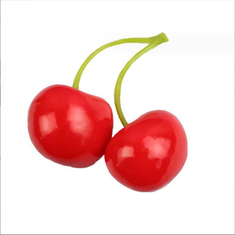 10/20Pcs Fake Cherry Artificial Fruit Model Simulation Cherry Ornament Craft Food Photography props Party Decor Home Decoration