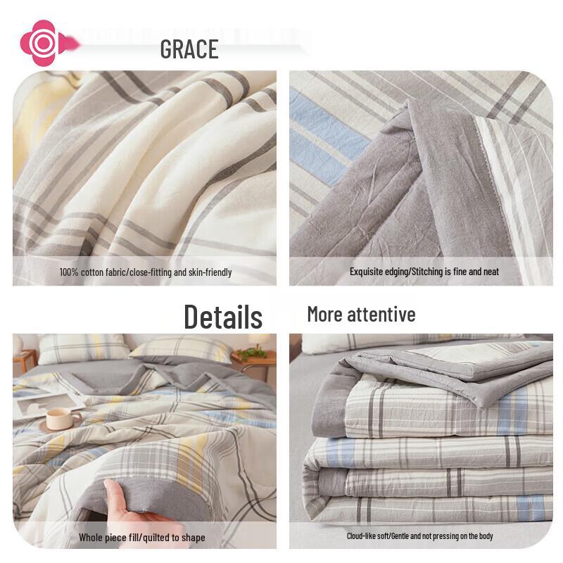 Grace 100% Cotton Summer Quilt