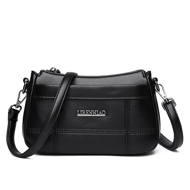 Bag 2025 New Atmospheric High-end Soft Leather Middle-aged Women's Bag Mother Bag Commuting Large-capacity Shoulder Messenger Bag