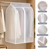 Translucent Garment Cover Hook And Loop Fasteners Clothing Organizer Dustproof Clothes Cover  Home