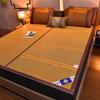 Bamboo Ice Silk Summer Cooling Mat: Foldable Double-Sided Mat for Dormitory or Home, 1.8m
