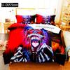 Hip Hop Heavy Metal Maiden 3-piece Cartoon Anime Duvet Cover Sets For Adult Boy bedroom Luxury Printed Bedding Set