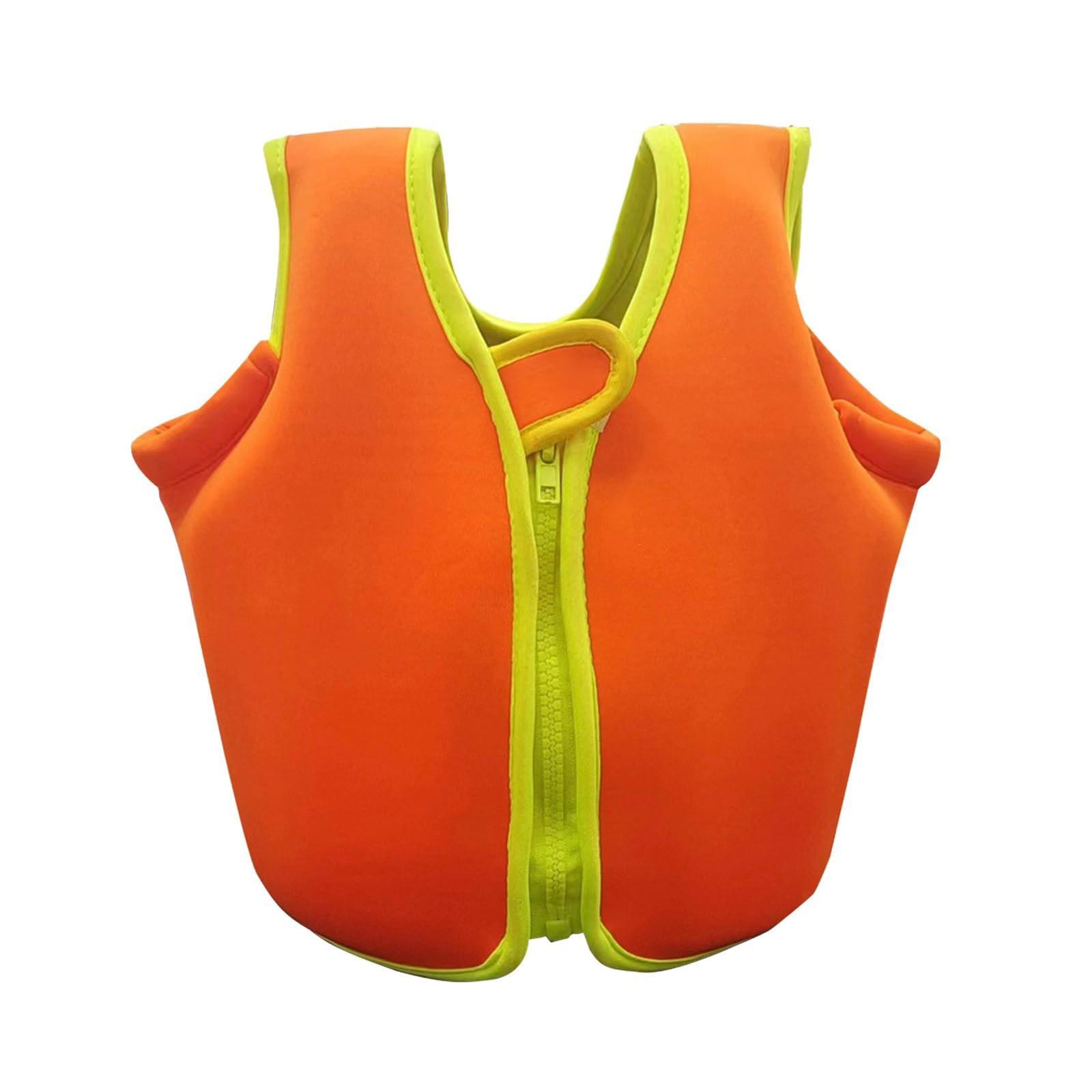 

Buoyant Kids Children s Swimming Float Suit Swim Jacket Vest Life Jacket Buoyancy Coat S оранжевый