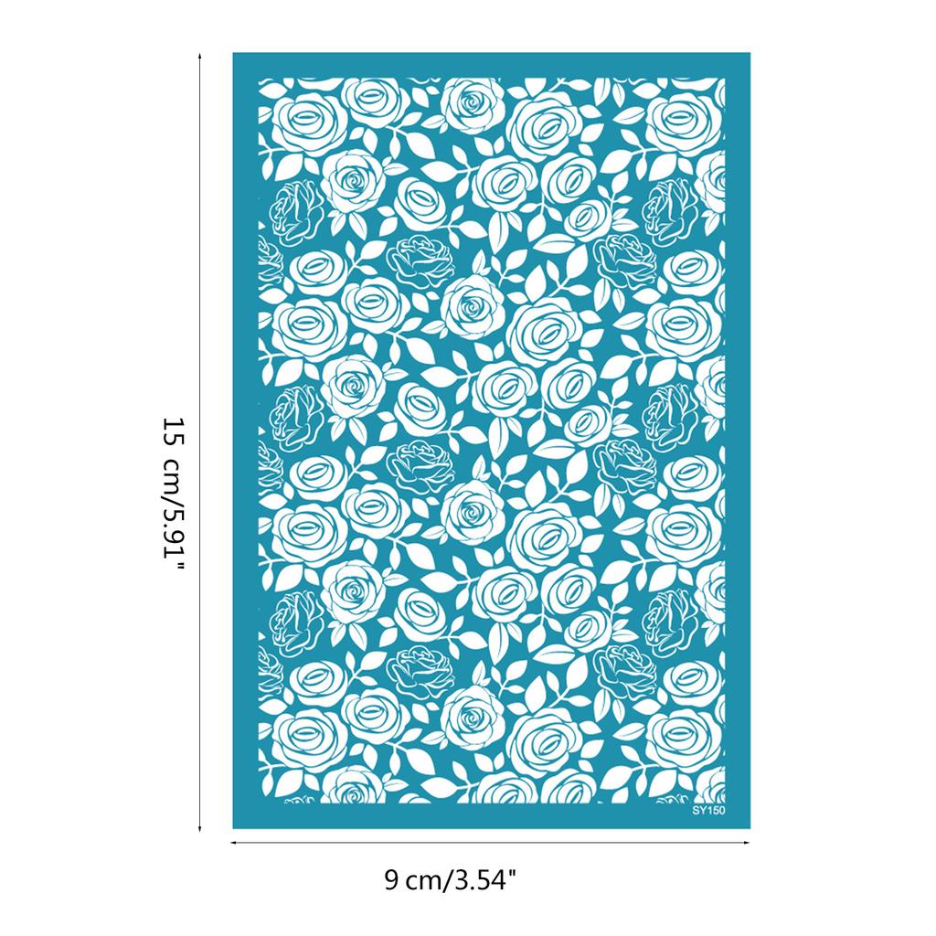 Heart Silk Screen Stencil for Clay Reusable Silkscreen Print for DIY Printing Jewelry Earrings Valentines Day Decoration
