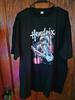 Jimi Hendrix - American Flag Authentic Hendrix T-Shirt (Adult Size 2X Black