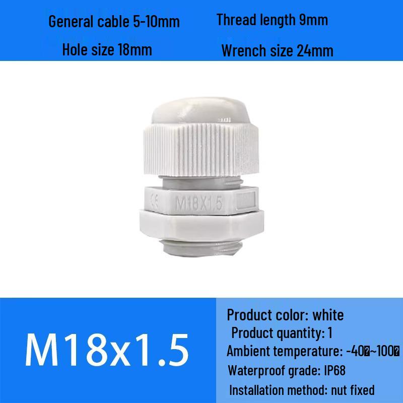 M Series Waterproof Nylon Cable Gland Connector