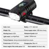 MTB Bike Front Rear Light Set Rechargeable Power Display Headlights Easy To Install Bicycle Warning Taillights for Riding Safety