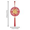 Traditional Lucky Character Pendant Flocking Lucky Charm Door Hanging  Spring Festival Decor