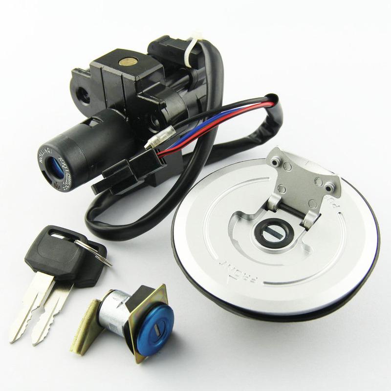 Motorcycle Fuel Cap Ignition Switch Seat Lock With Key Kit For Honda CB250 Hornet FMX650 FMX 650 2005-2006 Motor Accessories
