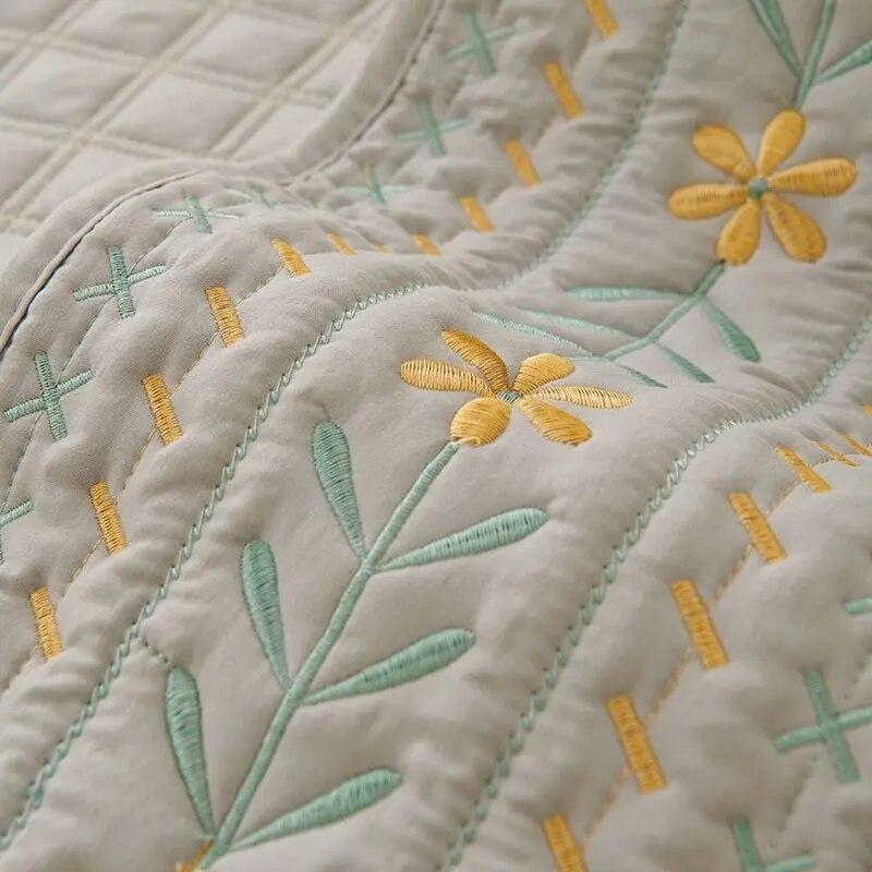 Cotton Embroidered Sofa Cover Rustic Style Jacquard Fabric Non-Slip Cushion Simple Living Room Sofa Armrest Backrest Towel