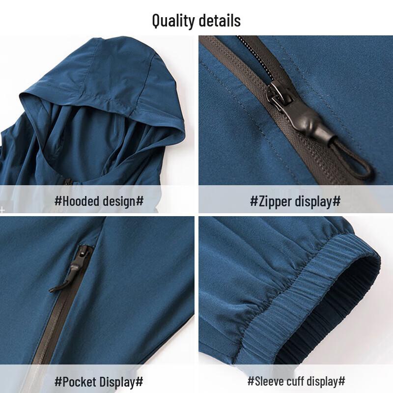 Warrior Men's Ice Silk Hooded Sun Protection Jacket