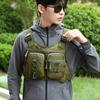 Outdoor Sports Chest Bag for Men Front Running Vest Bag with Multiple Compartments EDC Travel Chest Pack for Workout Cycling Hiking