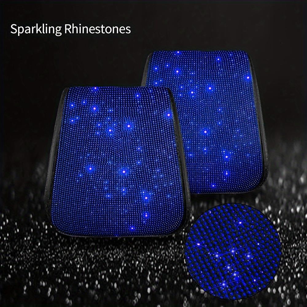 2pcs Bling Car Headrest Covers for Women Full Rhinestone Headrest Fits Most Cars