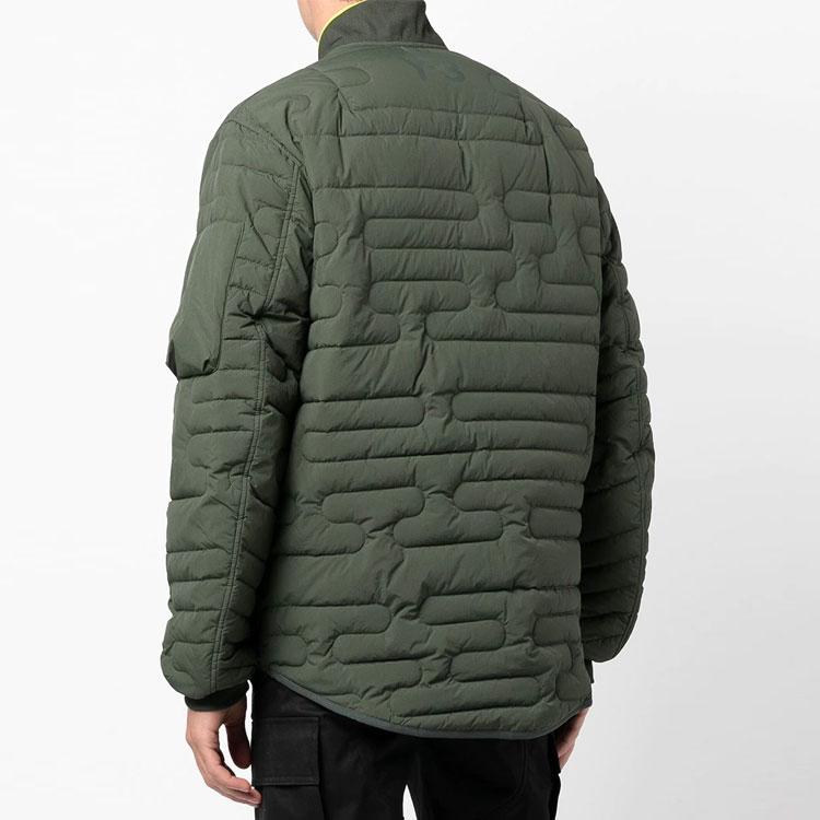 Y-3 Solid Color Insulated Design Pilot Cotton Jacket Men jackets Green HB3469