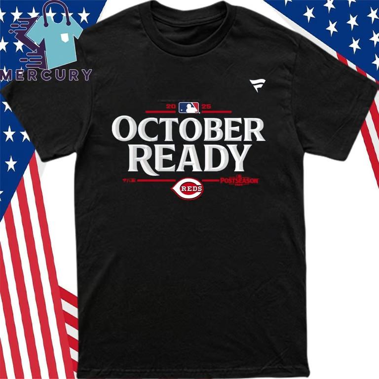 Reds October Ready 2025 MLB Postseason T-Shirt Unisex T-Shirt S