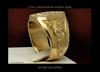 Gold Letter M Carved Men's Signet Ring - European and American Style