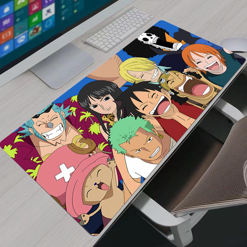 Mouse Pad Notbook Gamer Large Keyboard NonSlip Rubber Computer Carpet Japan Anime One Piece Desk Mat PC Gamer MousePad Gifts