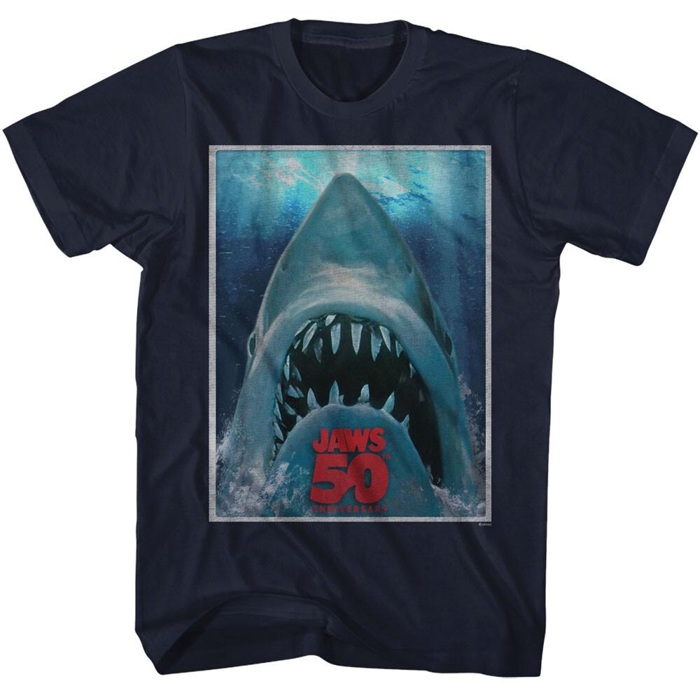 Jaws 70 Thriller Movie Coming From The Deep 50 Yrs Jaws Photo Men T Shirt L