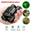 5000x25 HD Zoom BAK4 Telescope Jumelles Portable Powerful Folding Low Light Binoculars Long Range for Hunting Camping Hiking