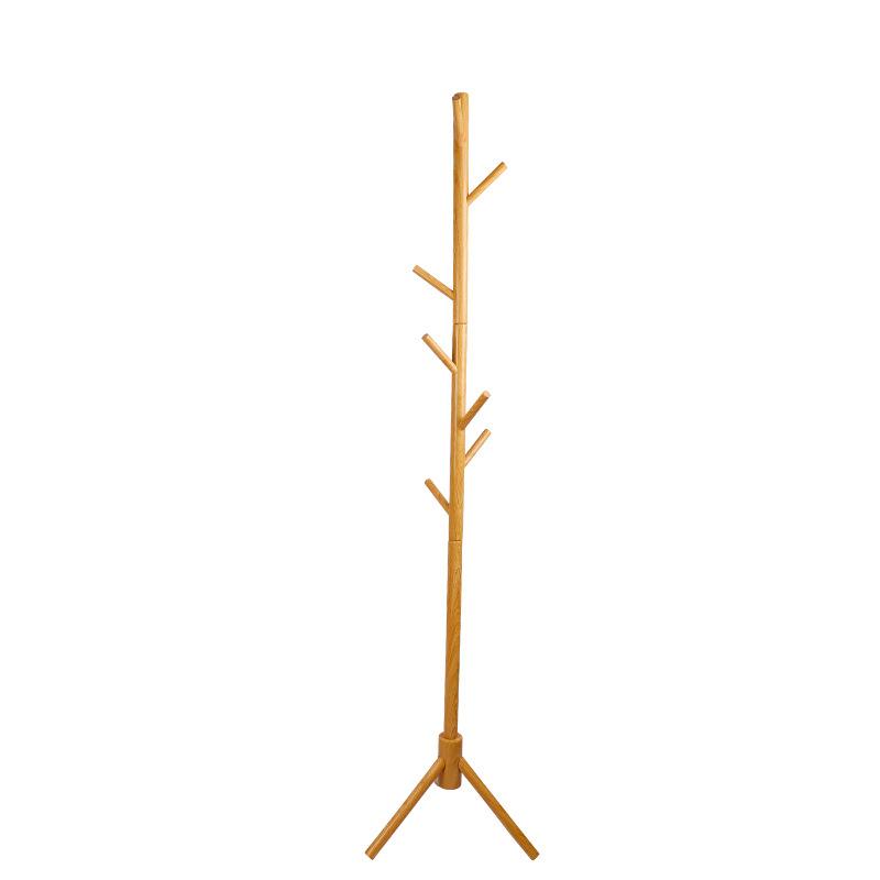 Minimalist Solid Wood Coat Rack Free Standing Hanger For Living Room And Bedroom Simple Clothing Hat Stand Easy Assembly Storage Solution