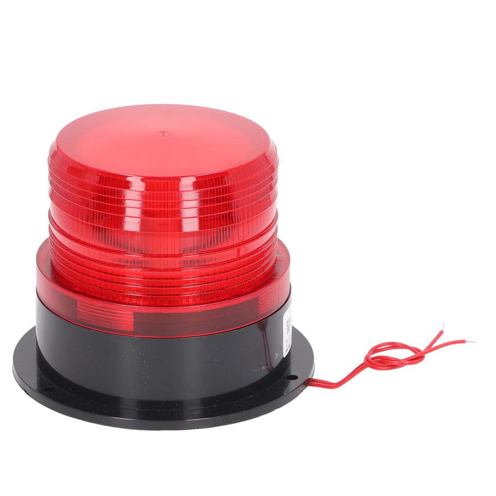 Round Red Warning Light Industrial Emergency LED Rotating Strobe Beacon Warning Light 12 To 60V