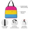 Pansexual Pride Flag Insulated Lunch Bag for Women Children Portable Food Boxes Thermal Lunch Box Tote