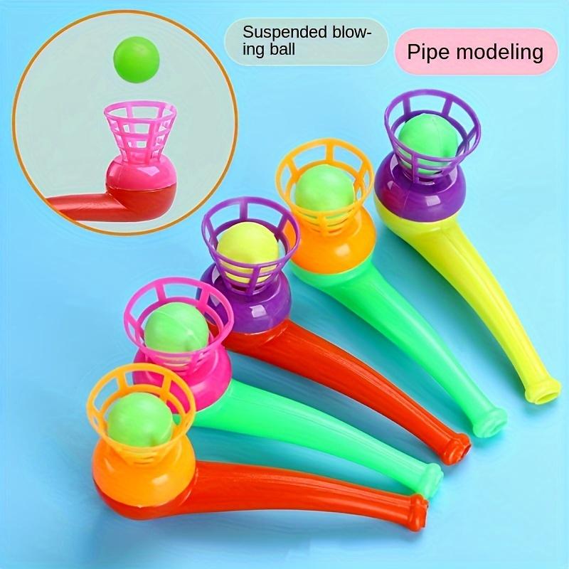 

5pcs Whimsical Magic Suspension Blowing Balls Toys Classic Nostalgic Pipes Blowing Music Toys with Colorful Random Designs,Party Favors