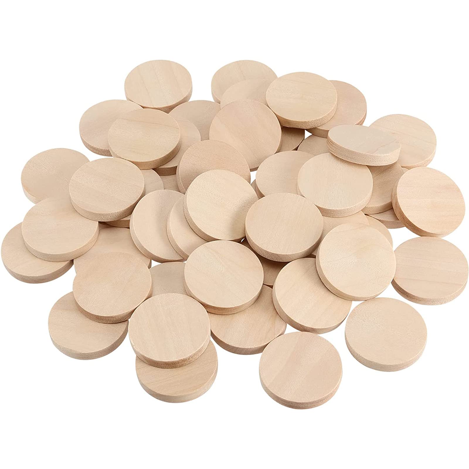 

DFsucces Wood 50 Wooden Natural 5mm Craft DIY Crafts Pieces, Pieces, Slices, Wood, Толщина, Необработанный, Круглый, Изделия ручной работы, Украшения,