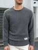 Men's Hot Selling Autumn/Winter Jacquard Long Sleeve Round Neck Pullover Hoodie