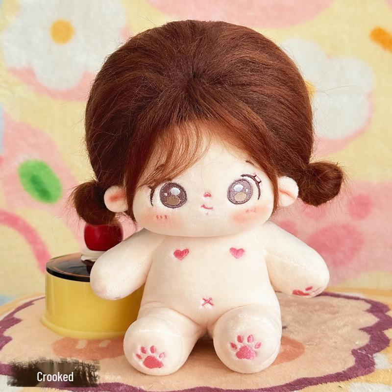 Cute 20cm Plush Cotton Doll with Changeable Clothes - Perfect Gift for Best Friend