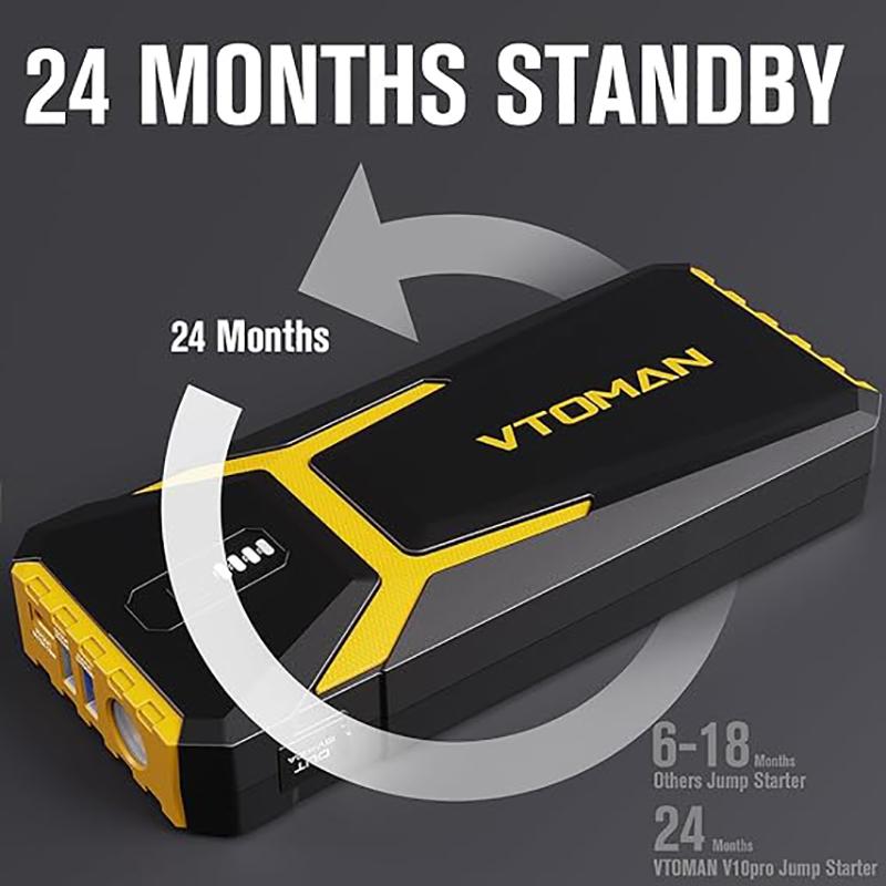 VTOMAN V10 PRO Démarreur de voiture 20000mAh