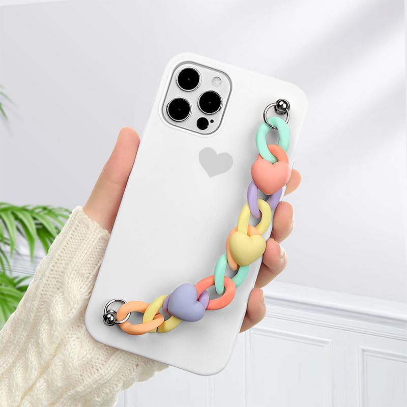 For Xiaomi Mi 11 11T 10S A3 Lite Poco M3 F3 X3 NFC 10T 9T Pro Redmi Note 9 9a 9C 8 10 5 7 8T 9S Love Lanyard Chain Soft TPU Case