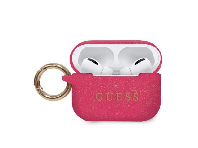 Silikonové pouzdro Růžové Fuchsiové GUESS Pro Apple Airpods Pro